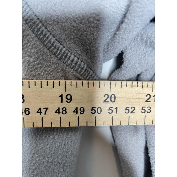 Patagonia Sweater Womens Medium Gray Micro D 1/4 Zip Fleece Pullover Logo - Picture 9 of 11